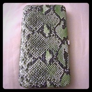Faux Snake skin clutch